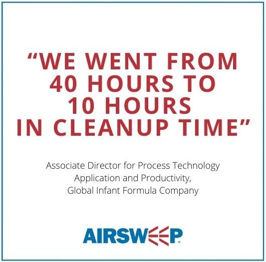AirSweep Clean in Place testimonial