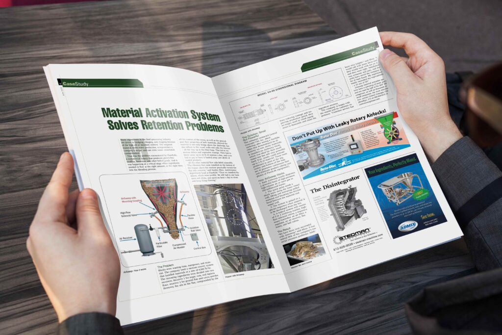 AirSweep is on the cover of Powder & Bulk Solids Magazine
