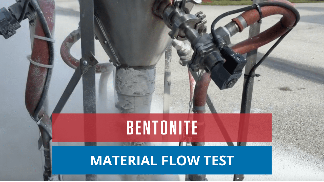 Bentonite Material Flow Test Bentonite Material Flow Test
