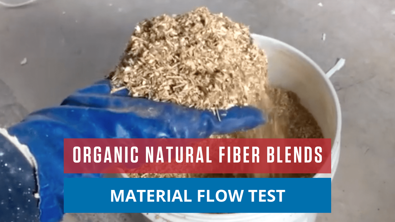 Organic Natural Fiber Blends Material Flow Test Organic Natural Fiber Blends Material Flow Test